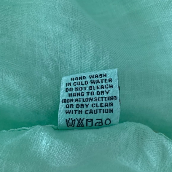 Martin Gordon‎ Men's XL 100% Linen Button Down Long Sleeve Shirt - Picture 10 of 10